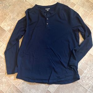 Amazon Essentials Blue Henley XL-Slim